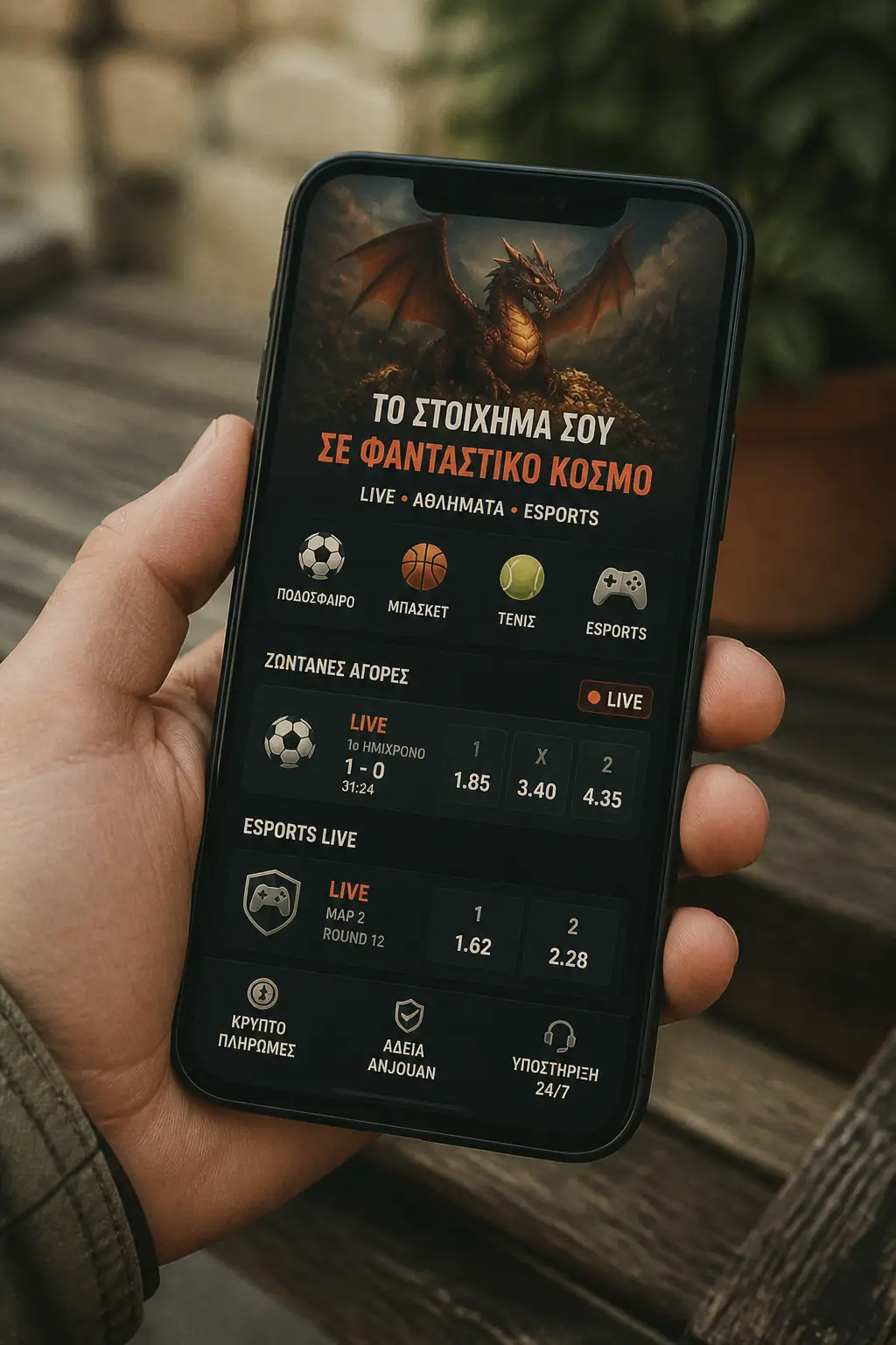 Dragonia Bet — Αθλητικό Στοίχημα, Live & eSports visual guide for Dragonia Casino